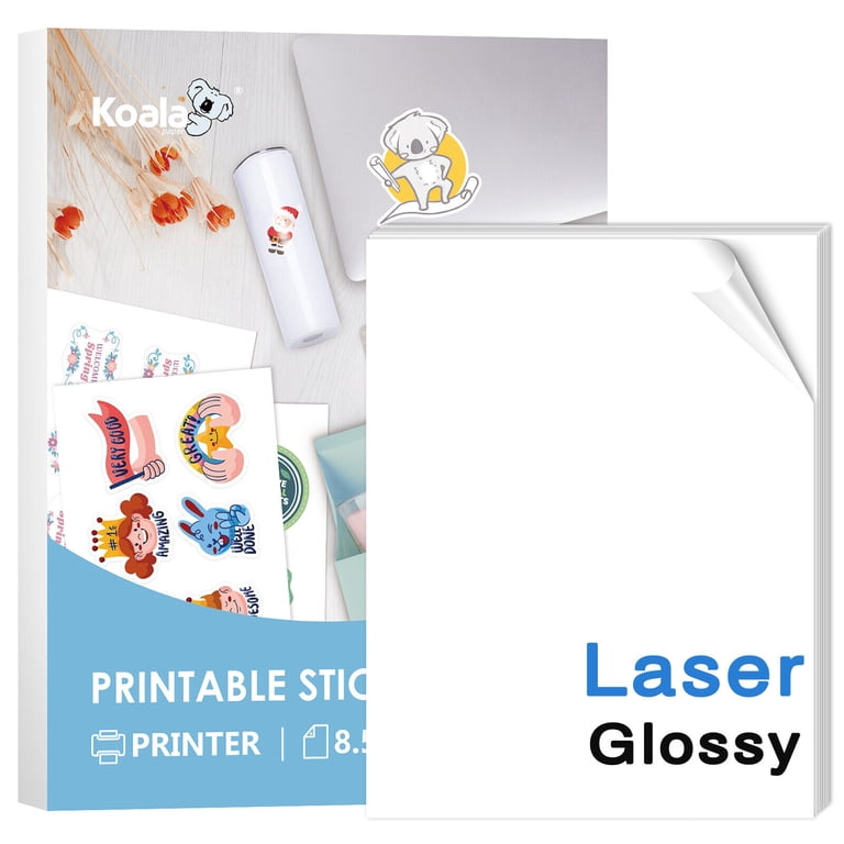 Inkjet Laser Sticker Paper 20-Sheet Clear Sticker Paper - 95% ...