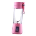 thumbnail image 3 of Licuadora portátil, exprimidor eléctrico, vaso de batidora, batidos, mezcladora recargable, máquina de frutas, Mini batidora de mano para cocina, Rosa, 3 of 8