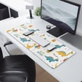 thumbnail image 2 of Long Mouse Pads for Desk,White Cartoon Dinosaurs Birthday Pattern Desk Mats on Top Of Desks, Desk Mouse Pad Extra Large with 3mm Non-Slip Base and Stitched Edge for Gaming,Office,Work,Home 31.5"x11.8", 2 of 6
