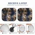thumbnail image 5 of Kdxio Watercolor Snake Skin Print 2-Piece Sun Shade Front Windshield - Foldable Car Front Window Sunshades For Most Sedans Suv Truck, 5 of 6