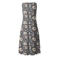 thumbnail image 5 of Gamivast Dresses for Women Sleeveless V Neck Empire Waist A-Line Maxi Dress Floral Print with Pockets Flowy Flattering Wedding Guest Summer Dresses Spring Dresses, 5 of 5