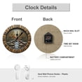 thumbnail image 3 of Wall Clock Decorative - Vintage Ducks Print 2D Vintage Wall Clocks Battery Operated Silent Non-Ticking for Bedroom, Living Room, Kitchen, Office, Classroom, 10 Inch, 3 of 7