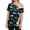 Navy, variant on Women's Post Shoulder Surgery Shirts Cute Print Tear Away Recovery Breathable Side Snap T-Shirt with Pocket Short Sleeve Adaptive Chemo Port Soft Clothes White S