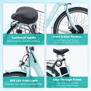 Viribus MC 350 Electric Tricycle for Adults, 24 7-Speed Folding Electric Tricycle with 350W Motor 36V 13Ah Battery Blue,Certified to UL 2849 by SGS