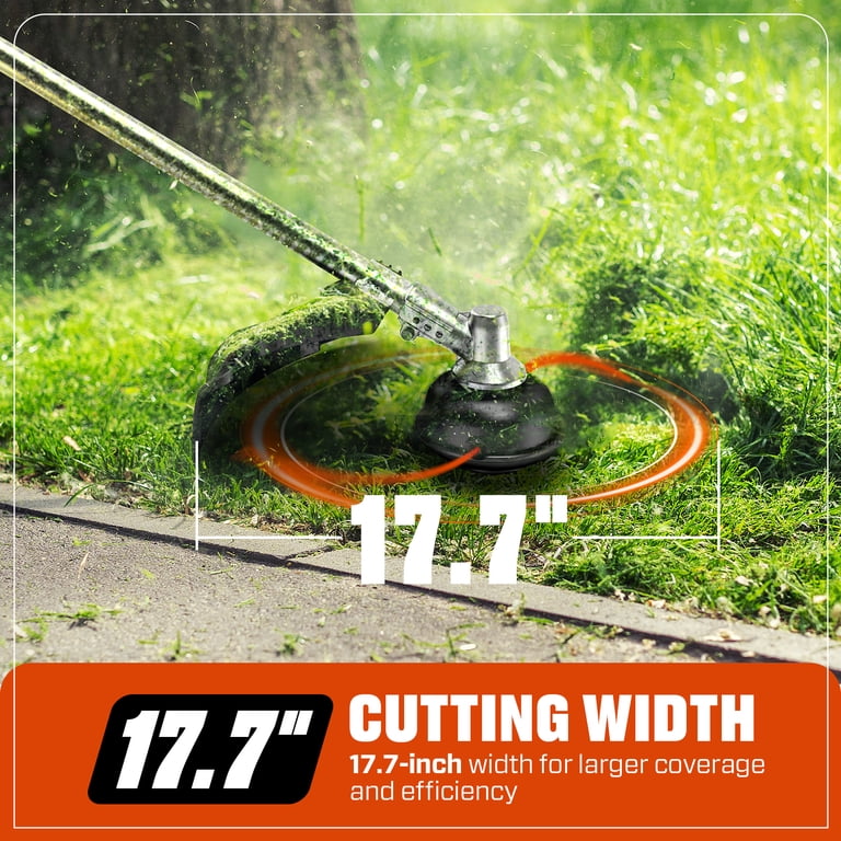 SENIX 26.5cc 4-Cycle Gas Weed Eater, Straight Shaft, Dual .095