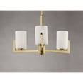 thumbnail image 4 of 21285SWSBR Maxim Lighting Dart-Three Light Chandelier-22.25 Inches wide by 13.5 inches high-Satin Brass Finish    -Traditional Installation, 4 of 5
