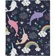 thumbnail image 3 of Narwhals Gifts Blanket for Adult Kids, Narwhals Throw Blankets Gifts for Women Girls, Christmas Birthday Valentine''s Day Animal Narwhals Decor Gifts for Home Bed Couch, 3 of 6