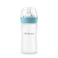 thumbnail image 2 of Yooforea Silicone Coated Glass Baby Bottle, 6M+ Fast Flow Nipple I Anti-Colic, Wide Neck, Stable Base I Medical-Grade Silicone Coating Shatter Protection, BPA BPS PVC Free (270 ML/9 OZ-Fog), 2 of 5