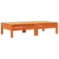 thumbnail image 3 of vidaXL Patio Footstools with Cushions 2 pcs Wax Brown Solid Wood Pine, 3 of 11