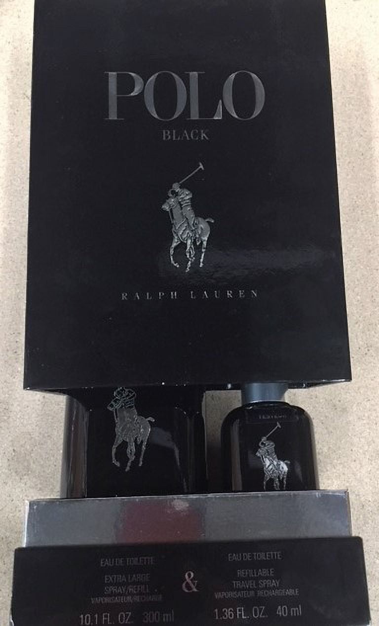 Polo Black Eau De Toilette Refillable 2 Pcs Gift Set For Men By Ralph  Lauren 