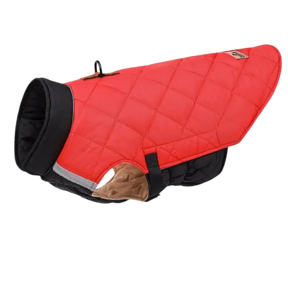 Pet Quilted Dog Vest Reflective Strip Outdoor Safety Dog Apparel for Small Medium Dogs