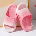 thumbnail image 2 of Gibobby Kids House Slippers Non-Slip Quick Drying Open Toe Soft Thick Sole Sandals Home Shower Bathroom Slipper for Toddler Little Kids(Pink,9-9.5 Y), 2 of 5