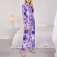thumbnail image 3 of Naloa Violet Pajamas for Women Set, Womens Pajama Sets, Lounge Sets for Women, 2pjs for Women-Medium, 3 of 7