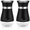 Black, variant on LANHUE 2PC Salt and Pepper Shakers Set–4oz Refillable Glass Bottom with Stainless Steel Lid & Seasoning Jars for Kitchen Tools, RV, Camp, BBQ, White
