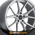 thumbnail image 4 of 20x8.5 Advanti Racing 80S Hybris Silver W/Machined Face Wheel 5x120 (37mm), 4 of 5