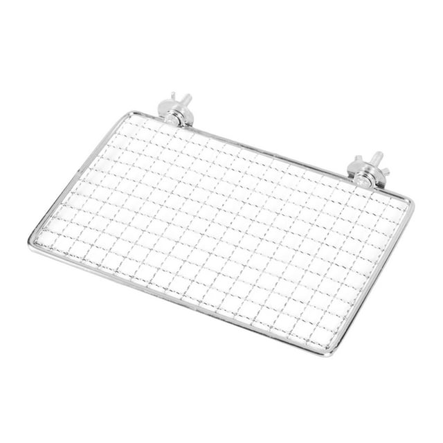 S SERENABLE Bird Perches Stainless Steel Exercise Bird Shelf Stand for Canaries 20x15cm
