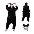 thumbnail image 2 of Kuromi-Disfraz de Cosplay Kigurumi para mujer, pijamas de dibujos animados, Onesies de Navidad, ropa de casa de franela general, regalo de fiesta de vacaciones, 2 of 6