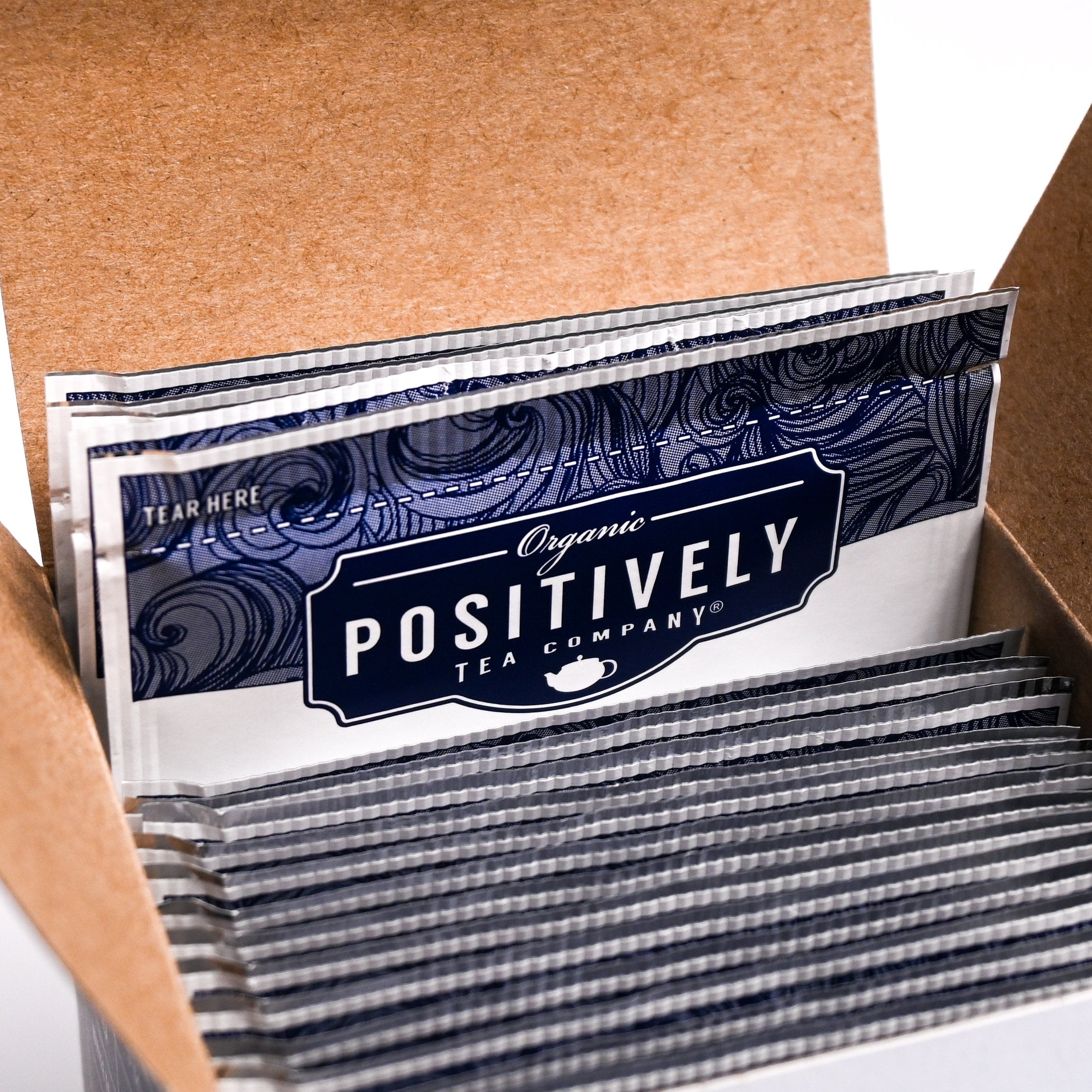 Positively Tea's Organic Dragonwell Tea, Green Tea Bags, 120 CT Tea Bags 6 Boxes