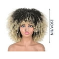 thumbnail image 3 of BGZLEU Wigs for Black Women, Bomb Curly Wig with Bangs Synthetic Fiber Glueless Long Kinky Curly Hair ,Synthetic Full Wigs Soft and Fluffy, 3 of 8