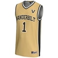 thumbnail image 2 of Youth GameDay Greats #1 Gold Vanderbilt Commodores Lightweight Collegiate Basketball Jersey, 2 of 4