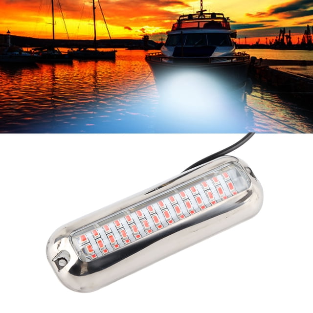 IP68 Waterproof 42 LED Underwater Boat Lights, High Performance, Wide Angle, Easy Installation, Interior Deck Courtesy Light For Yacht, Pontoon, Fishing Boat, Kayak, Sailboat, Pool