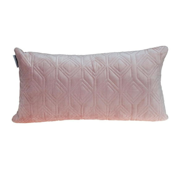 Parkland Collection Aleta Transitional Quilted Pink Throw Pillow