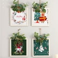 thumbnail image 4 of Injueey Decoración colgante de Navidad, pequeño adorno de vacaciones, artesanía de interesante, colgante de Navidad, colgantes para festivales, Kits de decoración para fiestas alce verde Injueey HA069390-02, 4 of 6