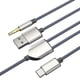 thumbnail image 3 of 1 Split 2 Type C To Usb A 3.5mm Aux Cable Stereo Hifi Sound For Car Speakers, 3 of 4