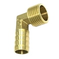thumbnail image 1 of Conexión de manguera de latón metálico, codo de 90 grados, adaptadores macho con púas de 1/2" - cobre, 20mm x 14mm, 1 of 6