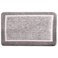 thumbnail image 3 of Yarino Bath Rugs for Bathroom Floor 32in x 20in Living Room Bedroom Straight Plush Carpet Floor Mats Bathroom Absorbent Non-slip Mats Kitchen Foot Mats Machine Wash Bathroom Rugs Gray, 3 of 9