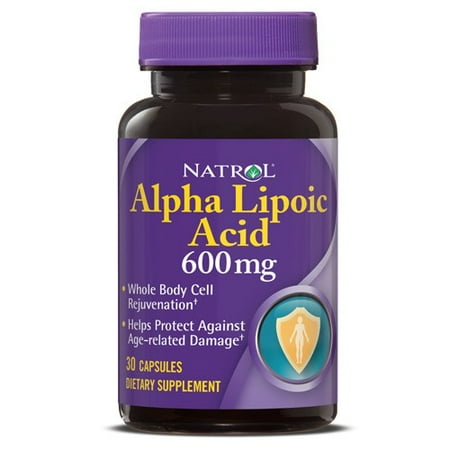 Natrol Acide alpha-lipoïque 600mg Capsules, 30 Ct