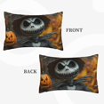 thumbnail image 3 of Halloween Plush Throw Pillow Covers, Halloween Funny Skeleton Pillow Cases with Invisible Zipper,Halloween Decor Microfiber Pillow Cases for Sleeping Bedroom Sofa Living Room, 3 of 6