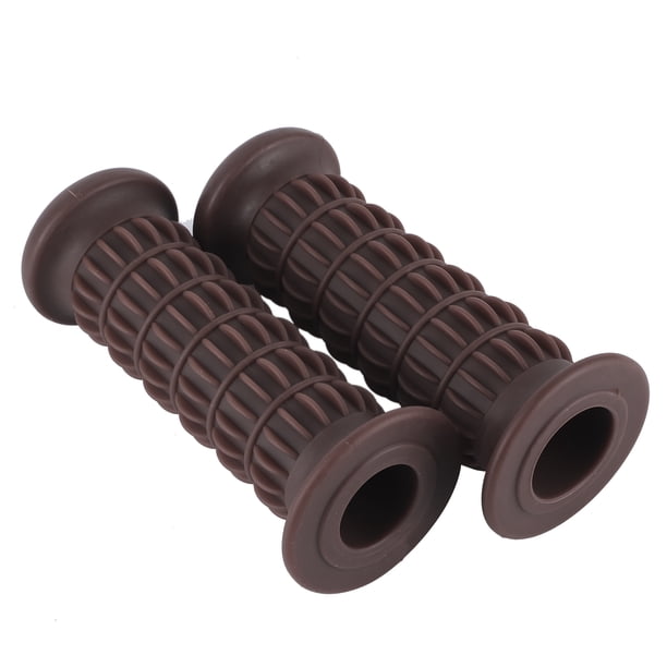 Motocicleta cubierta mano modificación Universal a prueba de sacudidas antideslizantes empuaduras de goma accesorio de motocicleta para manillar de motocicleta de 25-28mm marrón oscuro LHCER Descripción de la referencia