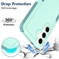 thumbnail image 4 of TECH CIRCLE for Samsung Galaxy S24 PC+TPU Case,Support Magnetic Car Mount Heavy Duty Dual-Layer Rugged Durable Military Grade Heavy Duty Protection Shockproof/Drop Proof Cover,Mint, 4 of 6