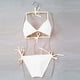 thumbnail image 4 of Conjunto de Bikini Acolchado sin Mangas, Traje de Baño de Corte Alto para la Playa Y la Piscina, 4 of 6