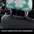 thumbnail image 4 of Kdxio Vintage Floral Pattern Print 2 Piece Car Head Rest Covers Set Auto Front/Rear Seats Headrest Cover Universal Fit Most Cars,Sedan, SUV, 4 of 9