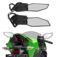thumbnail image 3 of Aleta de ala giratoria espejos laterales de motocicleta aerodinámicos Estilo fibra de carbono con señal de giro LED ANGGREK Para ZX10R ZX6R ZX636 2019-2022, 3 of 8
