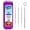 Purple, variant on General Dental Tools, Dental Pick for Teeth Cleaning Tools – Plaque Remover for Teeth with Teeth Cleaning Kit - Stainless Steel Dental Mirror for Teeth, Scraper and Scaler, (Black)