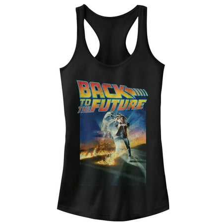 Back to the Future Juniors' Retro Marty McFly Poster Racerback Tank Top