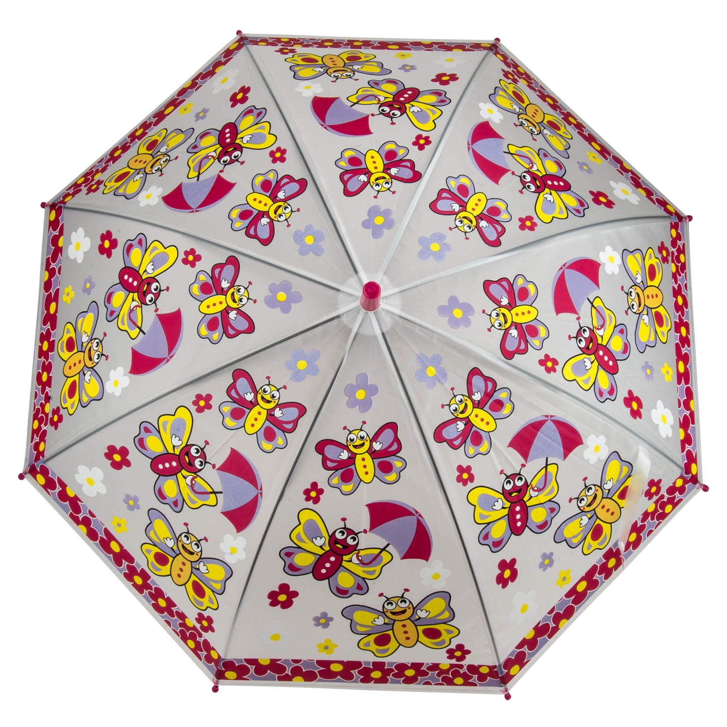 Rainy Day Novelty Kids Easy Open Automatic Umbrella with Safety Whistle