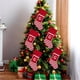 thumbnail image 4 of XWSHYW Adornos Colgantes Media Navideñas y Letras Grandes y Lindos Colgantes de Árbol de Navidad a Rayas, Decoraciones Navideñas., 4 of 5