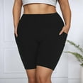 thumbnail image 4 of Plus Size Shorts for Women,High Waisted Yoga Shorts for Women - Seamless Athletic Gym Bottoms with Pockets for Sports and Daily Wear - for Workout Yoga and Outdoor Activities, 4 of 6