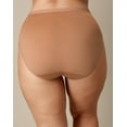 thumbnail image 2 of Playtex Microfiber High-Cut Underwear Pack, Moisture-Wicking, 3-Pack (Plus Sizes) Iced Brown/Bronzed Chestnut/Black 5XL Women's, 2 of 4