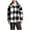 Black, variant on Turilly Mens Winter Coats Plus Size Fashion Men's Plaid Printed Long Sleeve Hooded Blouse Outwears