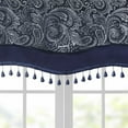 thumbnail image 3 of Gracie Mills Thornton Paisley Jacquard Window Valance with Beads trimming - GRACE-11010, 3 of 3
