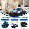 thumbnail image 4 of Travel Neck Pillow with Fillable Clothing U-Shaped Pillowcase, Extra Storage Bag, Velvet Neck Pillow Cover for Airplane Travel, 4 of 9