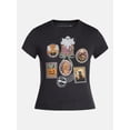 thumbnail image 5 of Halloween Stamp Women's Graphic Tee with Short Sleeves, Sizes XXS-XXL, 5 of 5