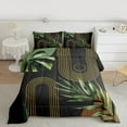 thumbnail image 2 of Homewish Boho Geometric Aesthetic Full Size Comforter Sets,Abstract Stripes Circles Bedding Comforter Set,Green Brown Bedding Sets For Girl,Breathable Home Decor Reversible,3-Piece, 2 of 8