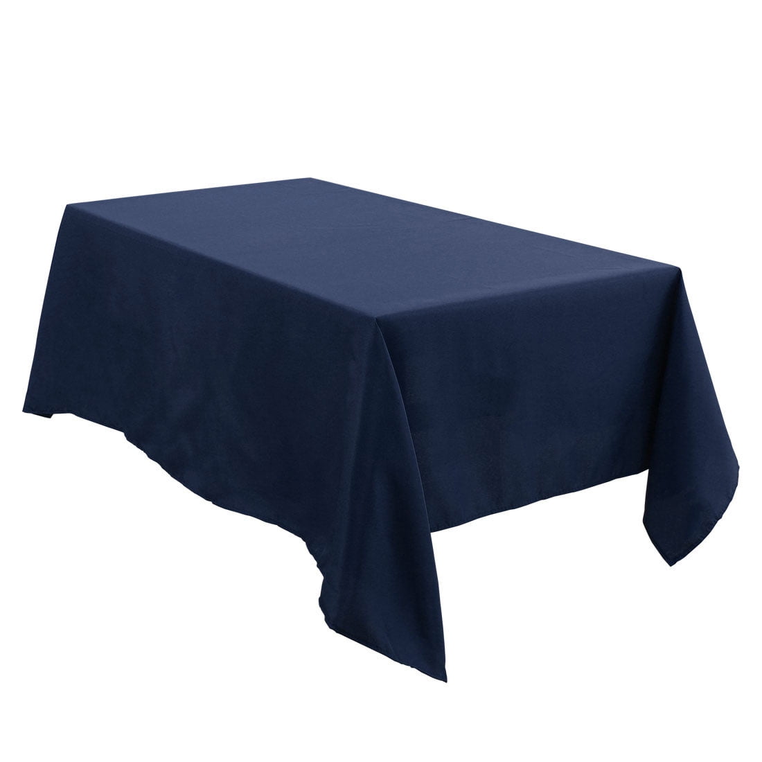 54x54 Rectangle Tablecloths Navy Blue Flower Leaves Polyester Dining Table Cover Cloth Stain Wrinkle Resistant Decorative Table Cloth for Kitchen Party Outdoor Indoor 