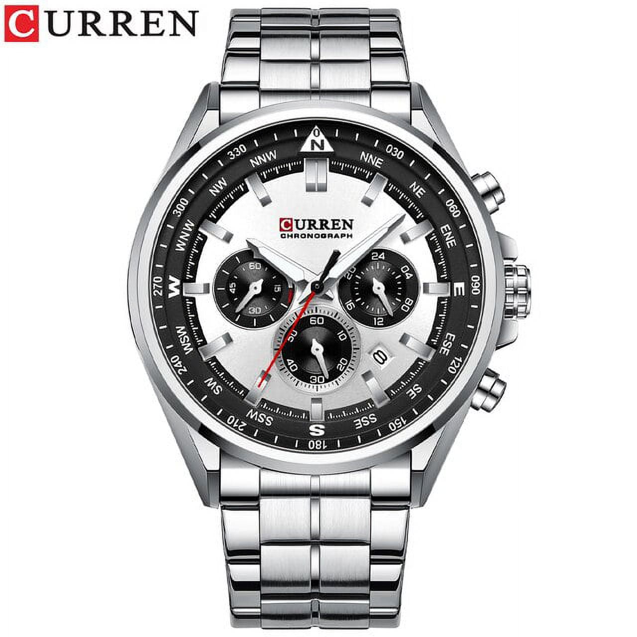 Curren Luxury Wrist Watches For Men Stainless Steel Quartz Wristwatches With Chronograph Casual Sport Clock - Quartz Wristwatches